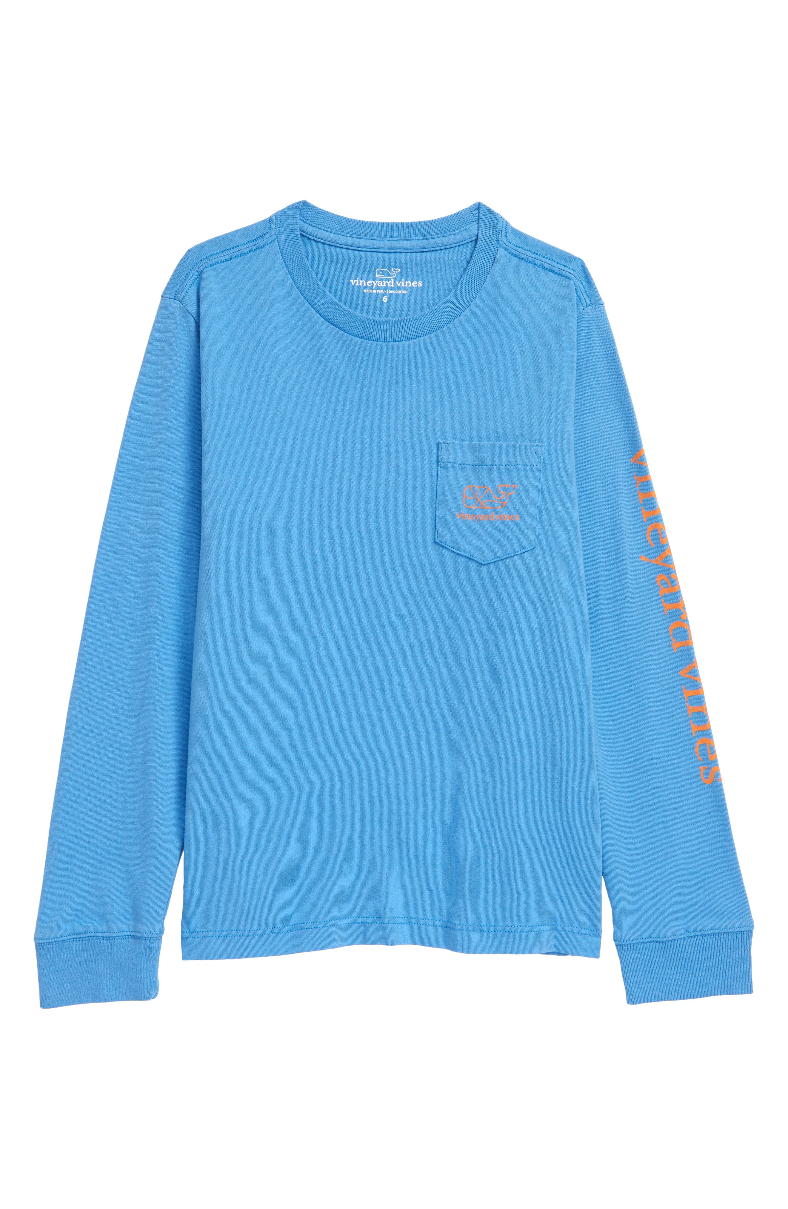 Vineyard Vines Youth Boys SS Football Field Logo Box Pocket Tee Shirt T-Shirt X-Large 18 
